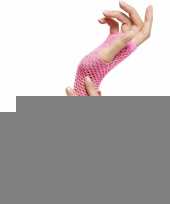 Feest neon roze handschoenen
