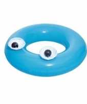 Feest opblaasbare zwemband blauw 91 cm voor volwassenen