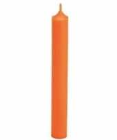 Feest oranje dinerkaars 18 cm