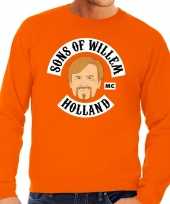Feest oranje sons of willem sweater heren