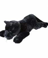 Feest panters speelgoed artikelen panter knuffelbeest zwart 60 cm