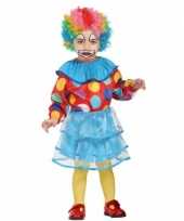 Feest peuter meisjes verkleedkleding clown