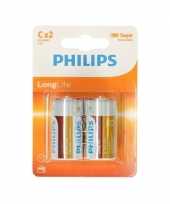 Feest phillips ll batterijen r14 1 5 volt 12 stuks