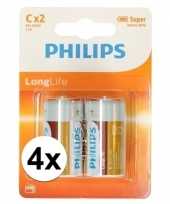 Feest phillips ll batterijen r14 1 5 volt 8 stuks