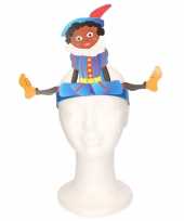 Feest pieten hoofdband blauw voor kinderen