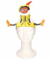 Feest pieten hoofdband geel voor kinderen