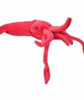 Feest pluche inktvis knuffel rood 50 cm