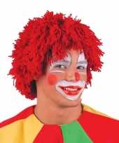Feest rode pruik voor clowns