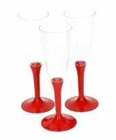 Feest rode wijnglazen 10 stuks