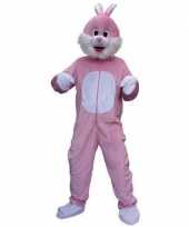 Feest roze konijnen kostuum