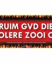 Feest ruim gvd die kolere zooi op sticky devil sticker