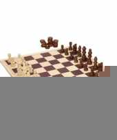 Feest schaak en damset van hout