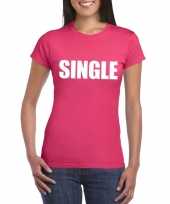 Feest single vrijgezel tekst t-shirt roze dames