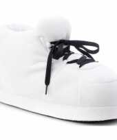 Feest sneakers sloffen pantoffels wit voor dames