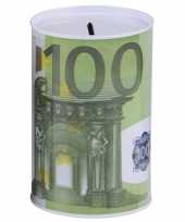 Feest spaarpot 100 euro biljet 8 x 11 cm