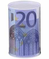 Feest spaarpot 20 euro biljet 13 x 15 cm