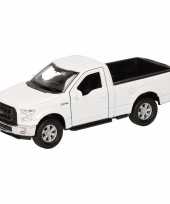 Feest speelgoed witte ford f 150 auto 12 cm