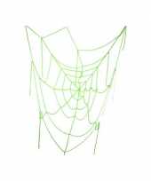 Feest spinnenweb groen 100 cm
