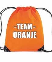Feest sportdag team oranje rugtas sporttas