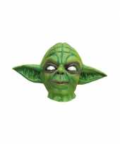 Feest star wars yoda masker van latex