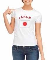 Feest t-shirt met vlag japan print voor dames