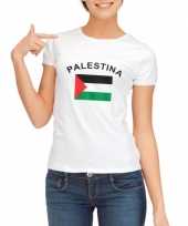 Feest t-shirt met vlag palestina print voor dames