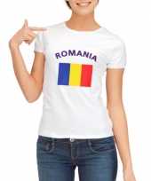 Feest t-shirt met vlag roemeense print voor dames