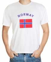 Feest t-shirts met vlag noorwegen