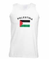 Feest tanktop met vlag palestina print
