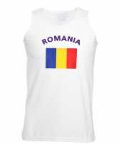 Feest tanktop met vlag romania print