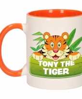 Feest tijger theebeker oranje wit tony the tiger 300 ml