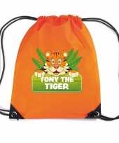 Feest tony the tiger tijger rugtas gymtas oranje voor kinderen