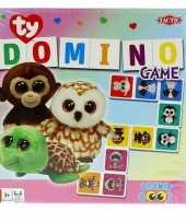 Feest ty beanie speelgoed domino spel