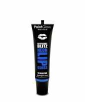 Feest uv lipgloss neon blauw bosbes