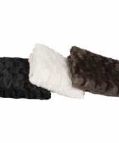 Feest vacht deken bruin 120 x 150 cm