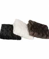 Feest vacht deken zwart 120 x 150 cm