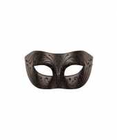 Feest venetiaans oogmasker zwart voor volwassenen