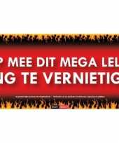 Feest vernietigen sticky devil sticker