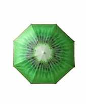 Feest verstelbare strandparasol parasol met kiwi print 180 cm