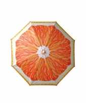 Feest verstelbare strandparasol parasol met sinasappel print 180 cm