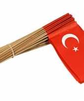 Feest vlaggetje turkije 50 st
