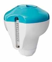 Feest water zwembad chloordrijver met thermometer