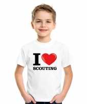 Feest wit i love scouting t-shirt kinderen