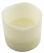 Feest witte led kaarsen stompkaarsen 12 5 cm