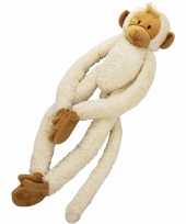 Feest witte slinger aap knuffels 23 cm