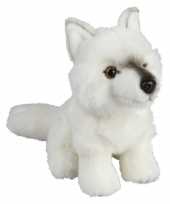 Feest wolven speelgoed artikelen poolwolf knuffelbeest wit 18 cm