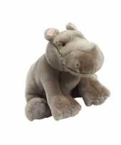 Feest zittende nijlpaard knuffel 18 cm 10122146