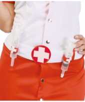 Feest zuster riem met spuiten