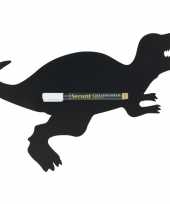 Feest zwart dinosaurus krijtbord 48 cm inclusief stift