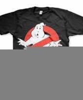 Feest zwart ghostbusters logo t-shirt
